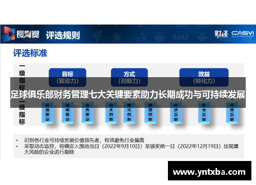 足球俱乐部财务管理七大关键要素助力长期成功与可持续发展
